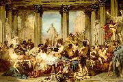 Thomas Couture The Romans of the Decadence oil painting